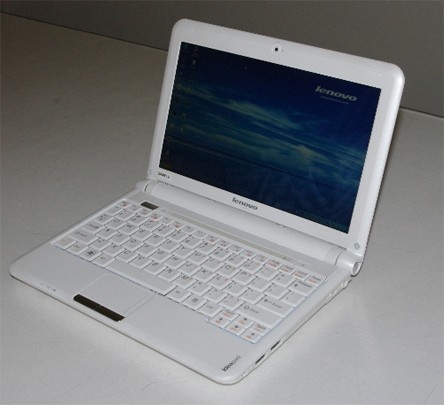 Fehér Lenovo IdeaPad S10 notebook modell